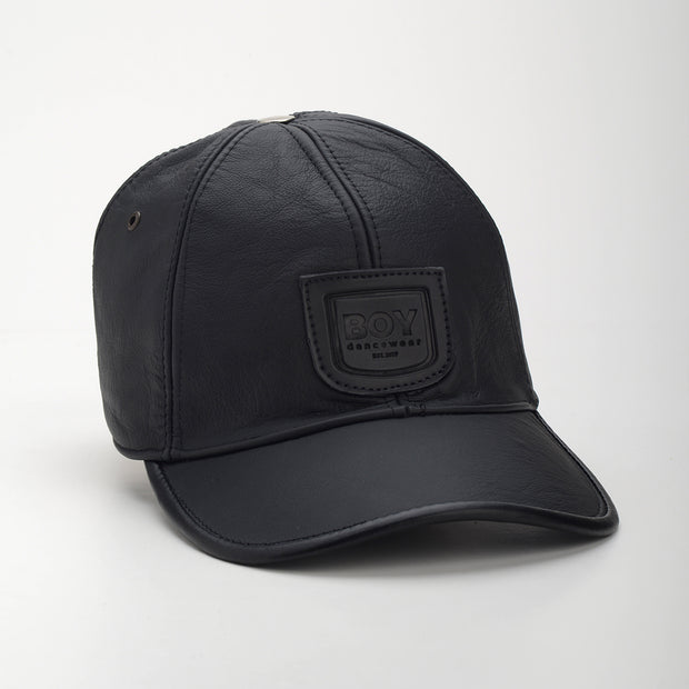 Gorra Piel Negra Boy